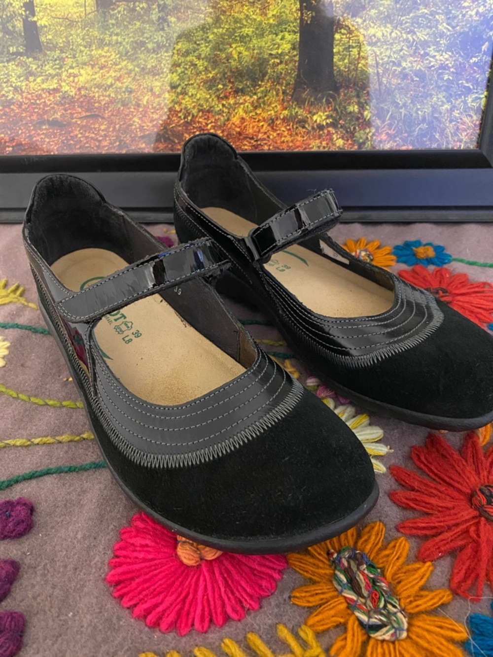 Naot Black Mary Jane Comfort Flats